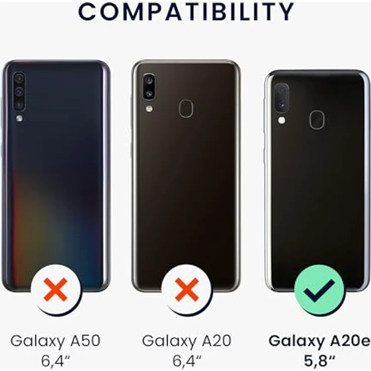 kwmobile Samsung Galaxy A20e Hülle - Silikon Schutzhülle metallisch schimmernd - Handyhülle Metallic Lavendel – Bild 2