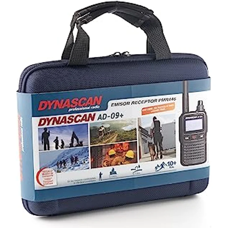 DynaScan AD-09+ Plus PMR-446 Funkgerät 2er-Set mit USB-Ladegeräten, Headsets und Koffer - Lizenzfrei – Bild 9