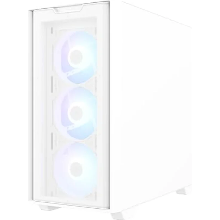 ASUS A21 Plus TG ARGB White microATX PC Gehäuse (Vorinstallierte ARGB-Lüfter, Mesh Frontpanel, 360-mm-Radiator Unterstützung) - Weiß – Bild 5