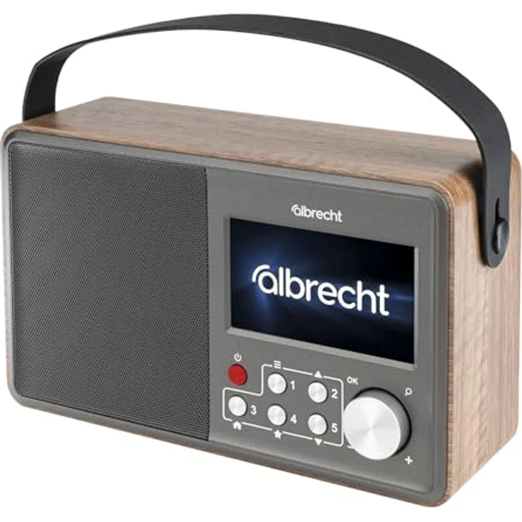Albrecht DR 862 DAB+ Digitalradio mit UKW, Retro-Holz, 4,3 Zoll Farbdisplay, Akku- und Netzbetrieb, Komfortmodus, ASA Warnmeldungen – Bild 3