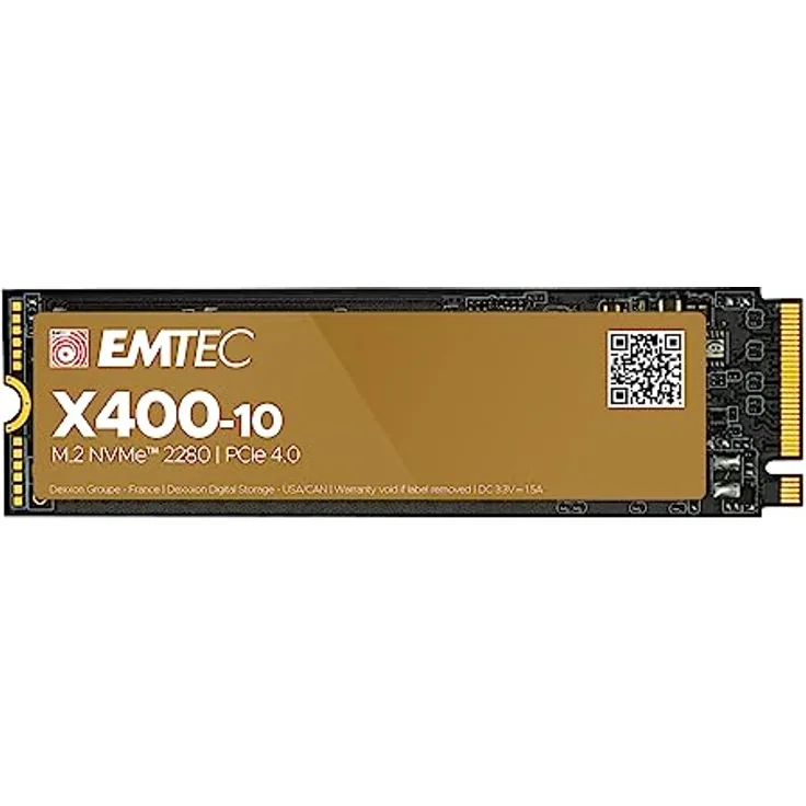 Emtec ECSSD4TX410 interne SSD 4TB 7400/7000MB/sek. X400-10 NVMe PCIe Gen. 4 M.2 - ECSSD4TX410