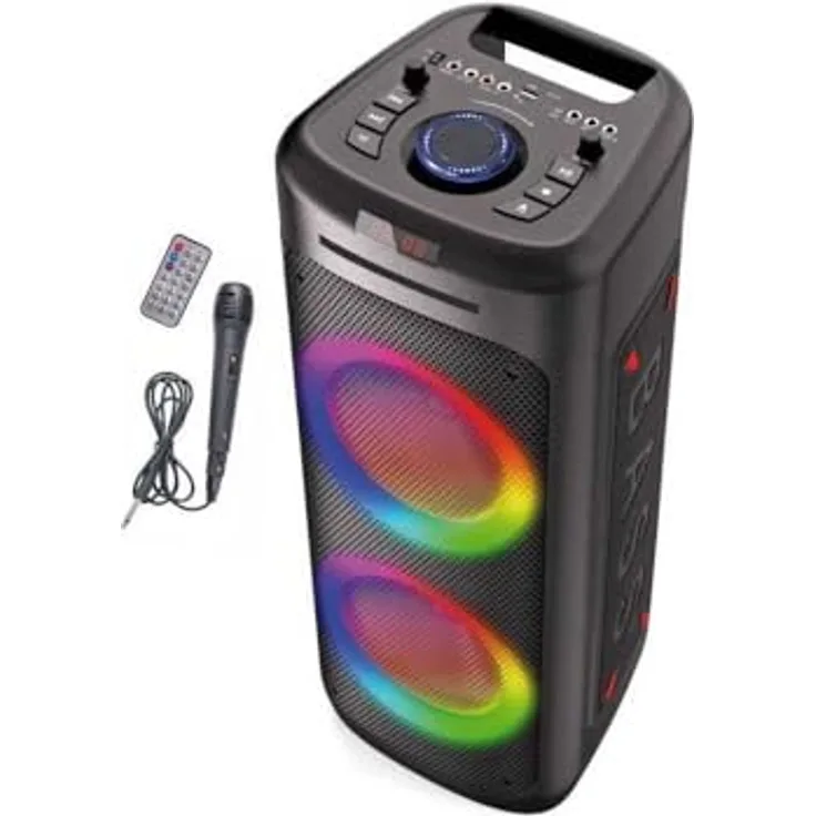 Inovalley MS06 Tragbare Bluetooth-Lautsprecher, 1000 W Leistung, Bluetooth 5.0, tragbares Design