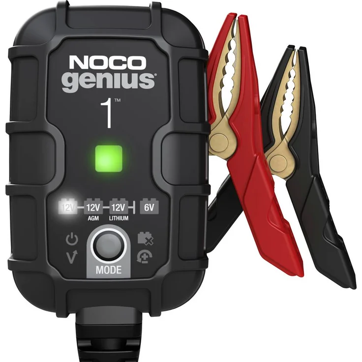 NOCO GENIUS1EU 1A Kfz-Ladegerät 6 V/12 V, intelligentes Ladegerät für Blei- und Lithium-Batterien