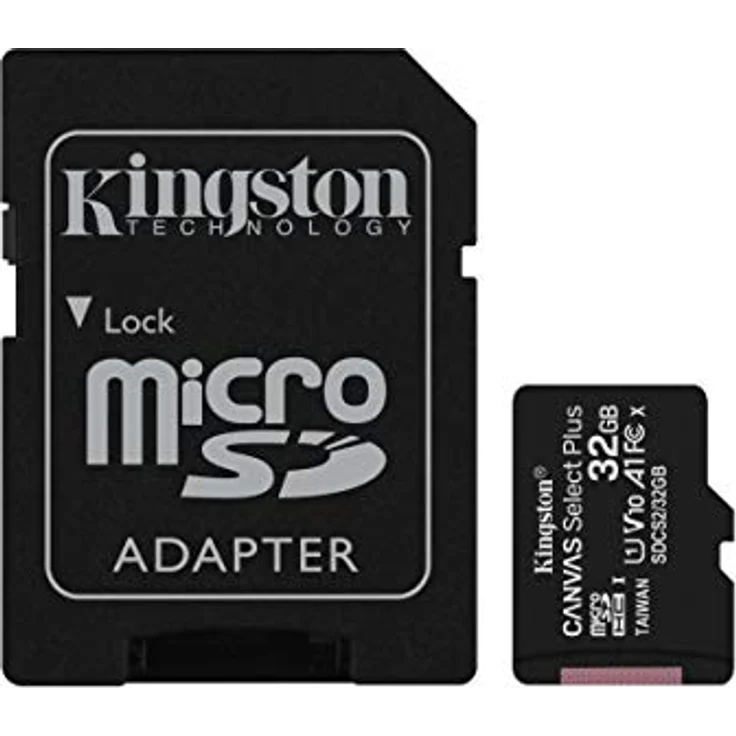 Kingston microSDHC Canvas Select Plus Speicherkarte (16 GB, 100 MB/s, A1, Class 10, UHS-I, inkl. Adapter) 32 GB – Bild 2