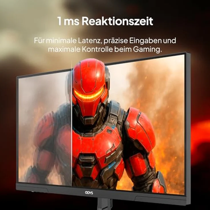 ODYS i27-F-144 Gaming Monitor, 27 Zoll Full HD (1920x1080), 144 Hz, 1ms, IPS-Panel, Adaptive Sync, HDR10, 120% sRGB, HDMI 2.1, DisplayPort, Flicker-Free – Bild 4