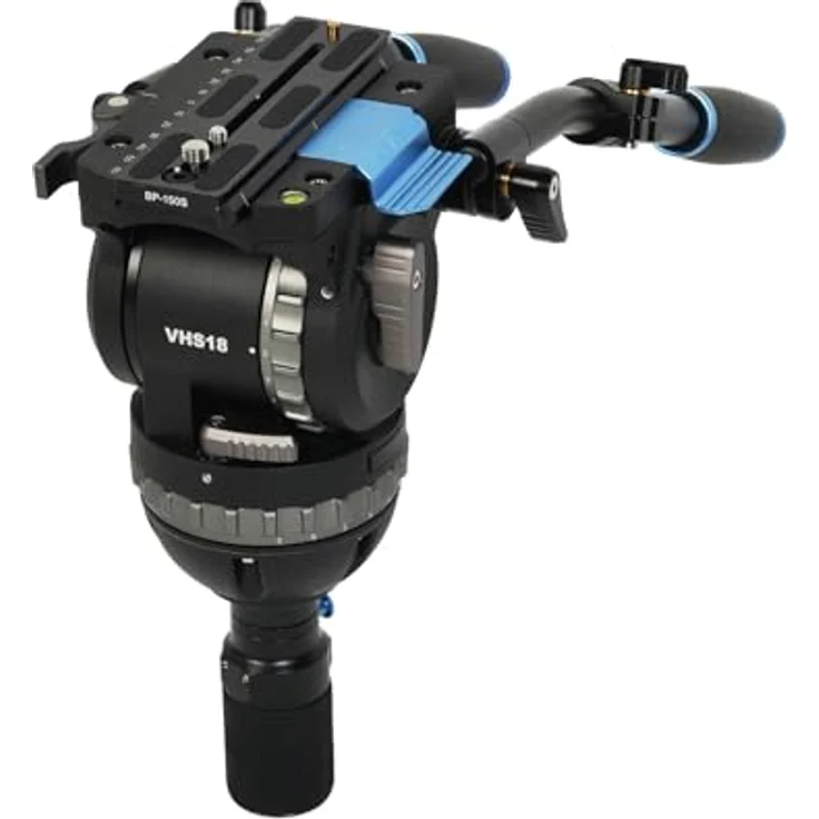 Sirui SQ100 Rapid System Stativset, Carbon Stativ mit Flip-Lock Höhenverstellung und VHS-18 Fluidkopf, maximale Tragfähigkeit 25 kg, schwarz – Bild 7