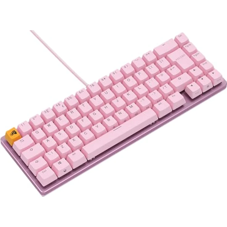 Glorious Gaming GMMK 2 Compact (65%) - Mechanisches Gaming-Keyboard, Aluminiumrahmen, anpassbar, Doubleshot-Kappen, Fox Schalter, tastenweise RGB, Englisch QWERTY Layout - Rosa – Bild 4