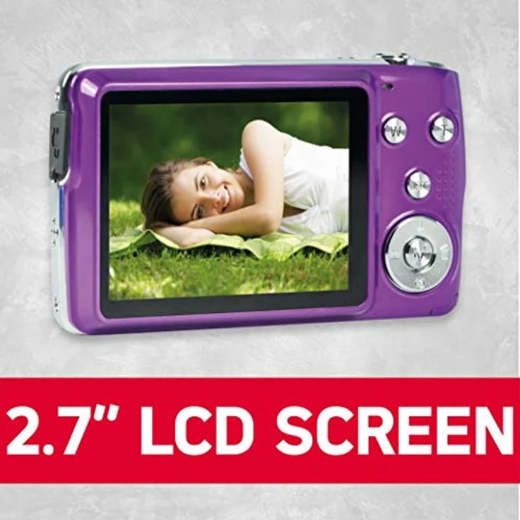 AgfaPhoto Realishot DC8200 digitale Kompaktkamera (8x opt. Zoom, 18 MP, Full HD), violett – Bild 5