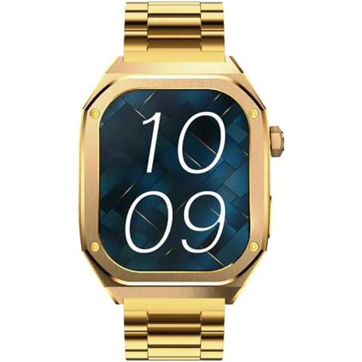 Maxcom FW65 Iron S, Smartwatch mit 1,95 Zoll AMOLED-Display, goldfarben, Schrittzähler, Blutdruckmessung, wasserdicht IP68 – Bild 3