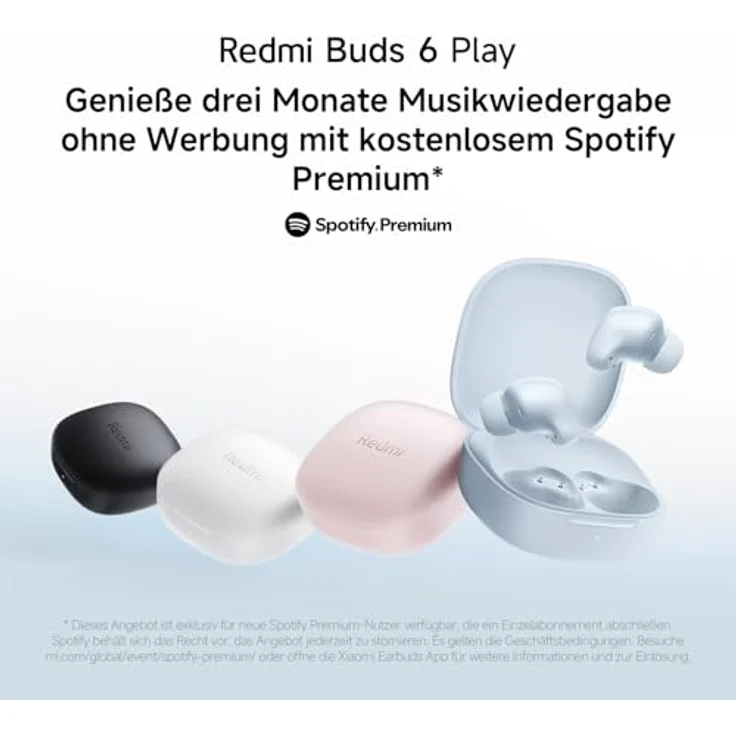 XIAOMI Redmi Buds 6 Play (White) Wireless Earphones with Long Battery Life – Bild 4