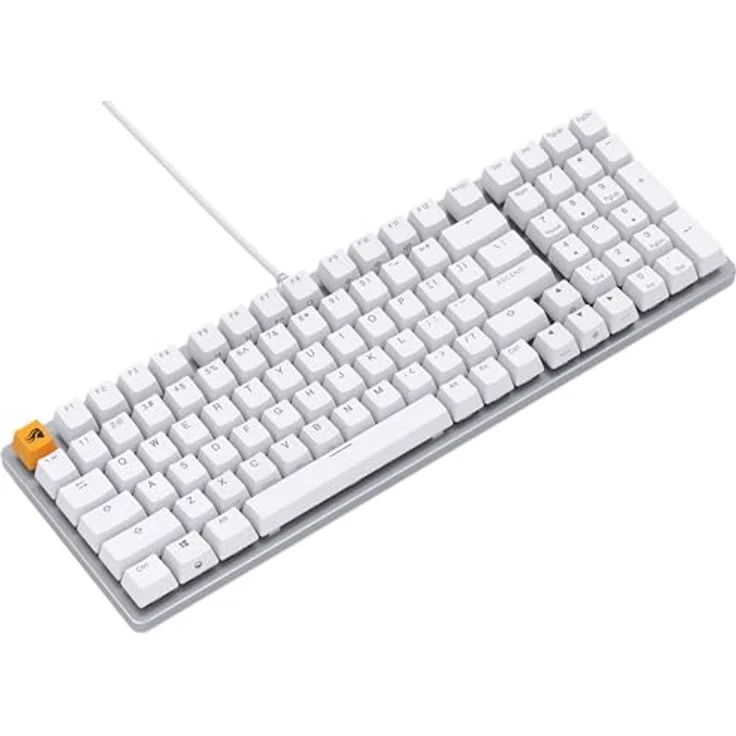 Glorious Gaming GMMK 2 Full Size (96%) – Mechanisches Gaming-Keyboard, Aluminiumrahmen, anpassbar, Doubleshot-Kappen, Fox Schalter, tastenweise RGB, Amerikanisch QWERTY Layout - Weiß – Bild 4