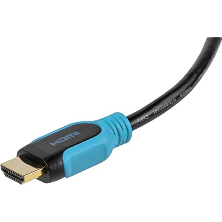 Vivanco PRO 14HDHD 25PB High Speed HDMI Kabel mit Ethernet (Audio Rückkanal ARC 2,5m) blau-schwarz – Bild 3