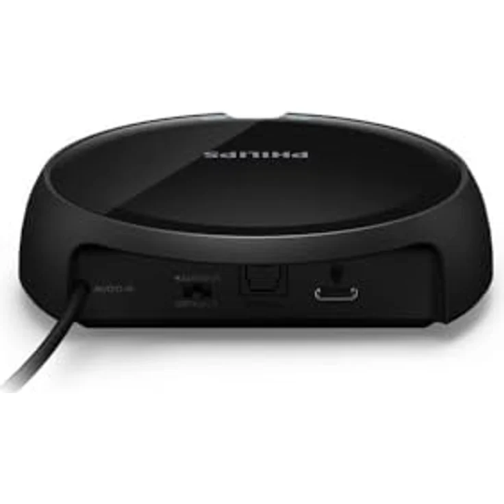 Philips SHD6000BK TV-Kopfhörer, kabellos mit 30 Stunden Akkulaufzeit, 30 m Reichweite, 2,4-GHz-Verbindung, Over-Ear-Komfort – Schwarz – Bild 3