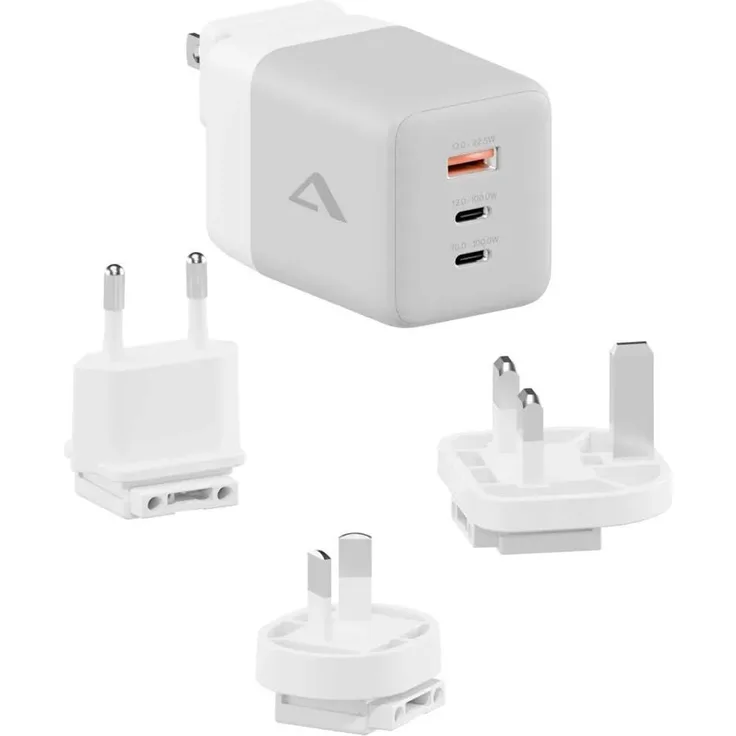 ALOGIC WCM3X67G, 67W USB Ladegerät mit 3 Ports, Grau, Weiß