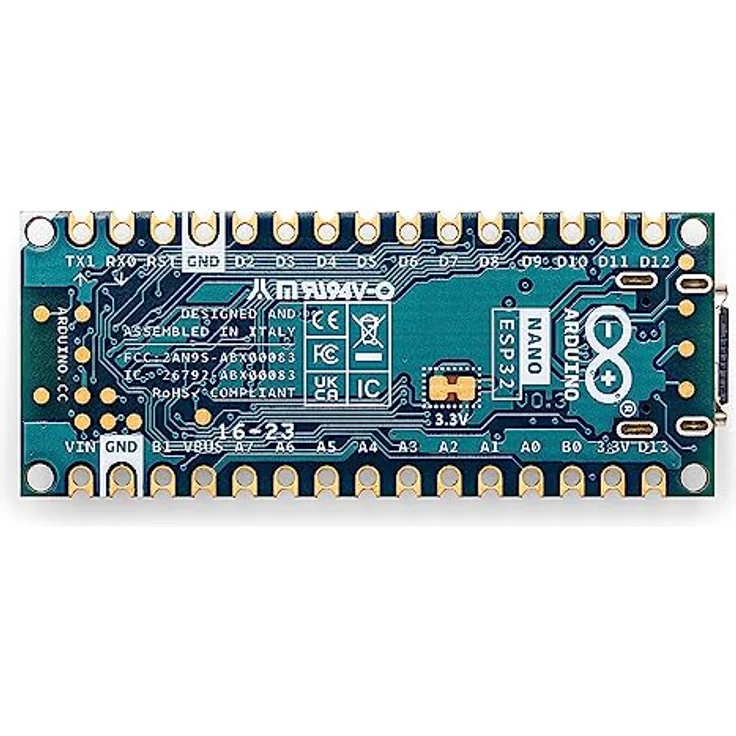 Arduino Nano ESP32 Without Headers [ABX00092] – ESP32-S3, USB-C, WLAN, Bluetooth, HID-Unterstützung, MicroPython-kompatibel – Bild 3