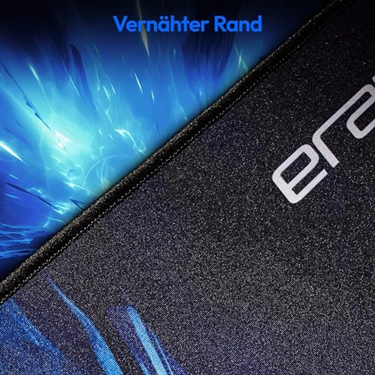 ERAZER Templar X20 Gaming Mauspad XXL (40x90 cm, stark haftende Unterseite, wasserabweisend, robust, strapazierfähig, vernähter Rand) – Bild 4