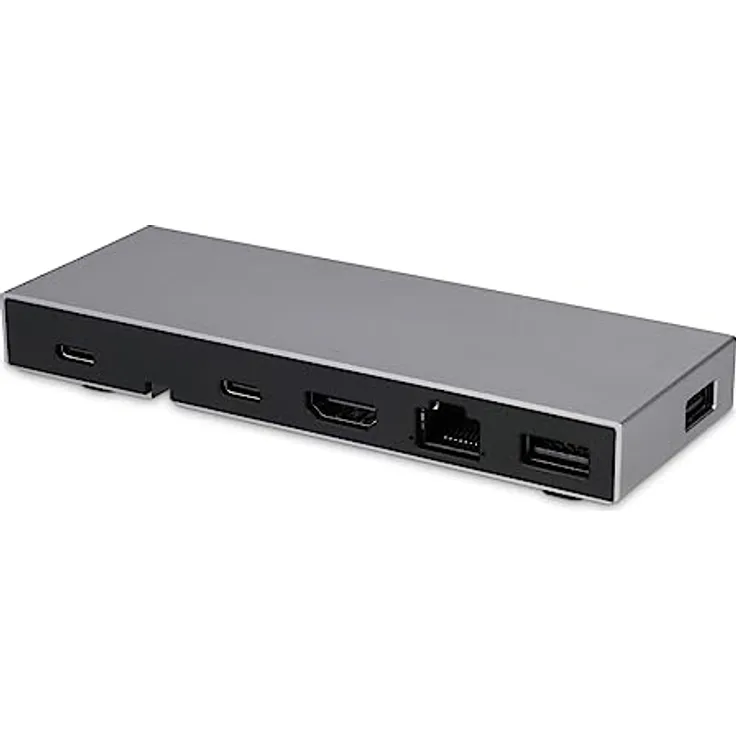 LMP USB-C Compact Dock 2-4K 6-Port USB-C Dock, ideal für MacBook Air/Pro M1/M2 - Space Grau
