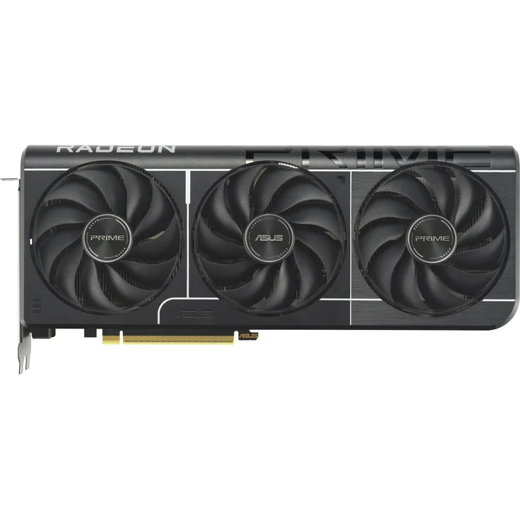ASUS PRIME-RX9060XT-O8G, 8 GB Grafikkarte mit AMD Radeon RX 9060 XT, bis zu 3330 MHz, aktive Kühlung mit 3 Lüftern, 7680 x 4320 Pixel max. Auflösung