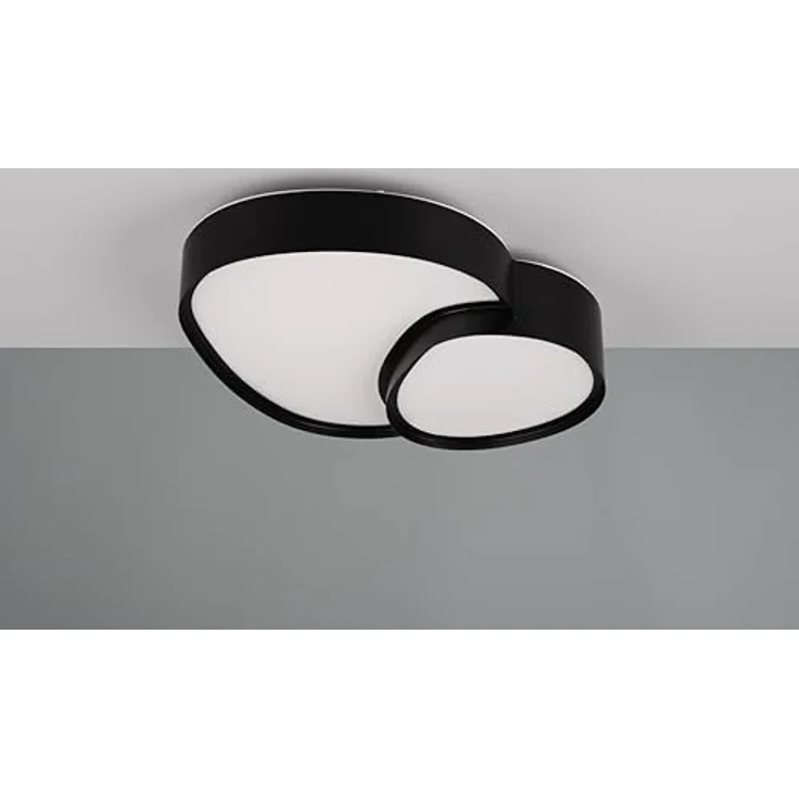 Trio Leuchten Deckenleuchte Rise 647510232, Schwarz matt, Kunststoff Weiß, 21 Watt LED, Dimmbar, Lichtfarbe einstellbar – Bild 4