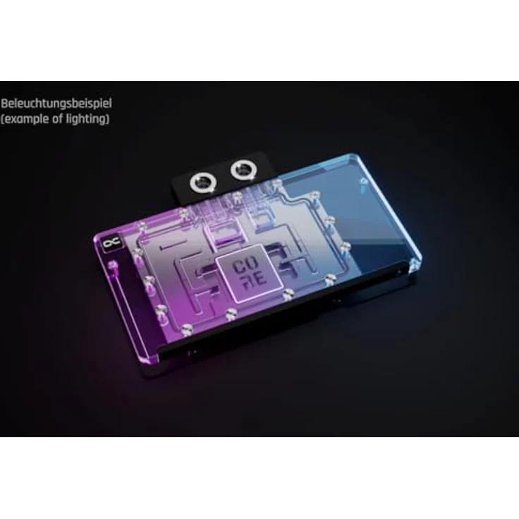 Alphacool Core RX 9070 XT TUF + Prime, GPU Wasserblock mit Kupferkühler und Backplate, verchromt – Bild 3