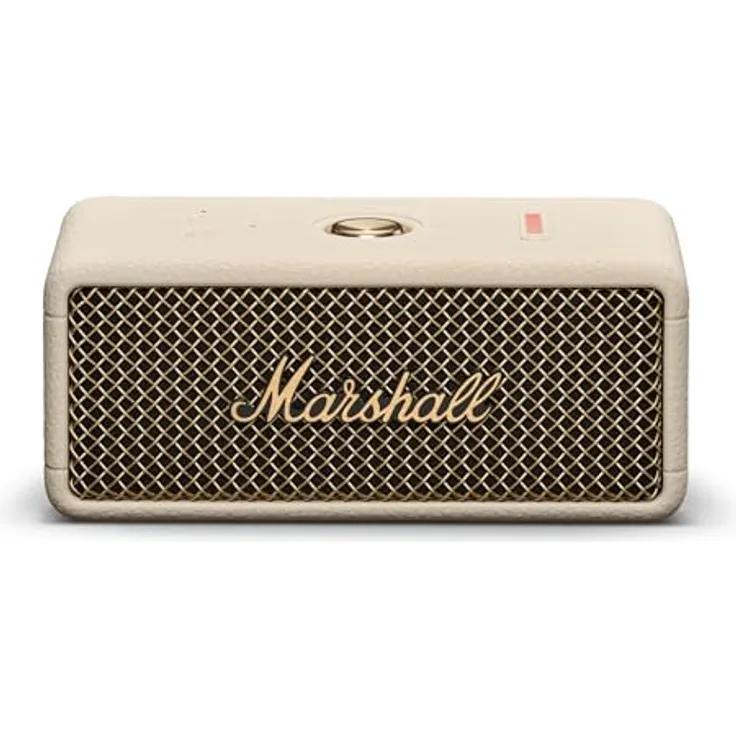 Marshall Emberton III Tragbarer Stereo-Lautsprecher Cremefarben 20 W, 360°-Sound, bis zu 32 Stunden Akkulaufzeit, IP67 wasser- und staubfest