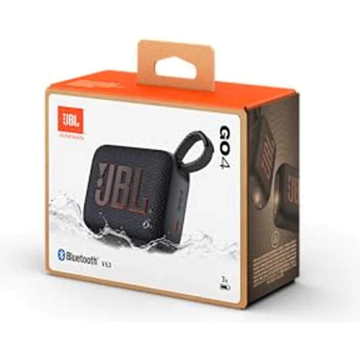 JBL Go 4 in Black - Portable Bluetooth Speaker Box Pro Sound, Deep Bass and Playtime Boost Function - Waterproof and Dustproof - 7 Hours Runtime – Bild 5
