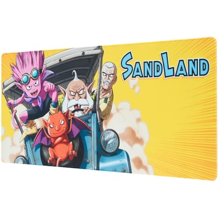 Grupo Erik Gaming Mauspad XXL Sand Land, rutschfest und wasserabweisend, 80 x 35 cm, Kawaii Design, langlebige Qualität – Bild 1