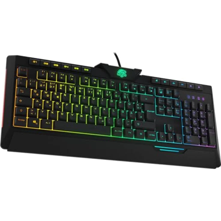 ONE GAMING Lightning Detonator 2.0 V2, Gaming-Tastatur mit RGB-Hintergrundbeleuchtung, 26-Tasten-Rollover und Anti-Ghosting, schwarzes Design – Bild 2