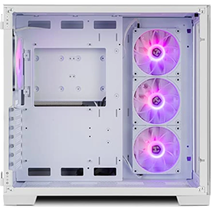 Nox Hummer Astra ARGB, gehärtetes Glas Midi-Tower Gehäuse mit USB 3.0, Schwarz, für große Grafikkarten bis 420 mm und Wasserkühlung bis 360 mm – Bild 2