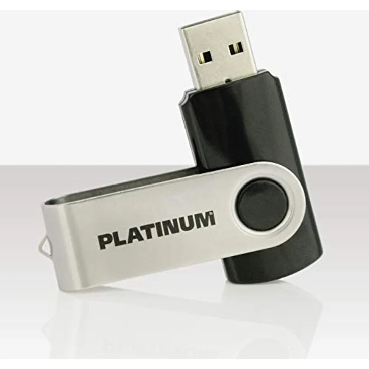 Platinum TWS USB-Stick 8 GB USB 2.0 USB-Flash-Laufwerk - Speicher-Stick in schwarz-Silber inkl. Öse zur Befestigung am Schlüsselanhänger – Bild 5