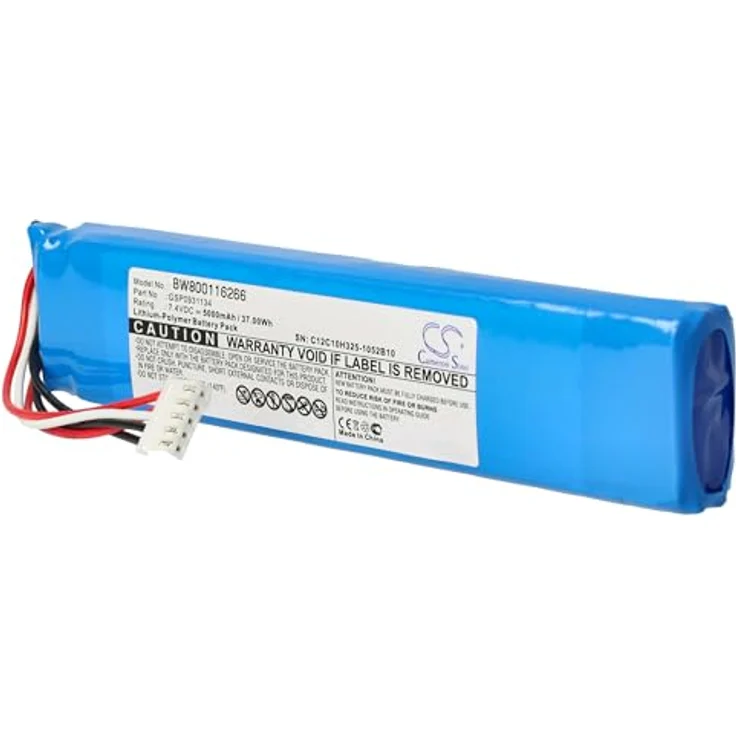 vhbw Akku passend für JBL Xtreme Bluetooth Lautsprecher Box ersetzt Gsp0931134 - (Li-Polymer, 5000mAh, 7.4V) - Ersatzakku, Batterie – Bild 2