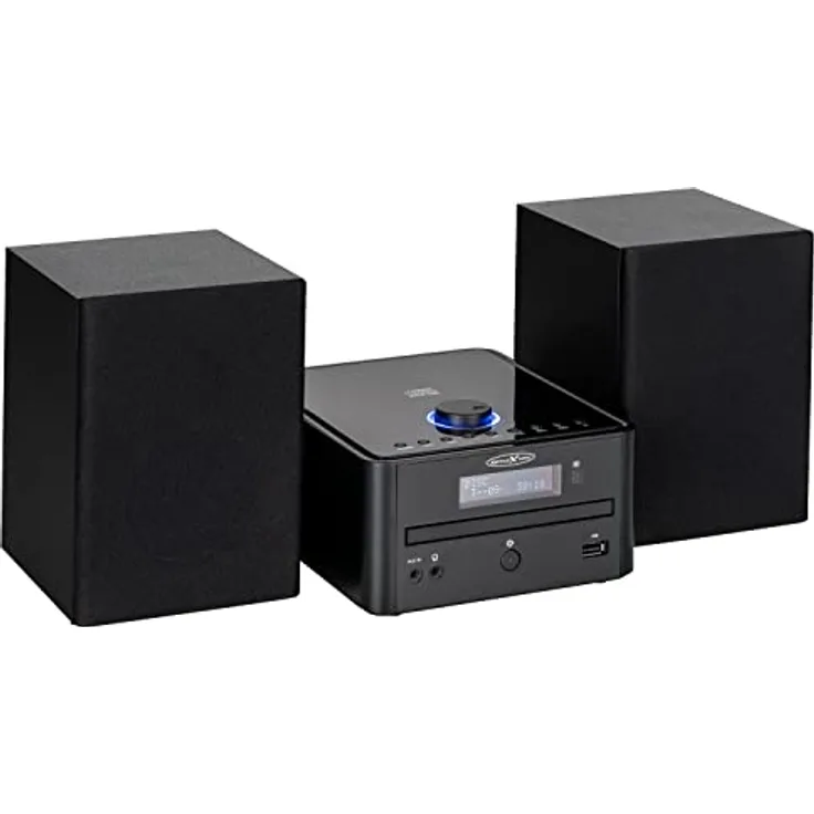 REFLEXION HIF79DAB Stereo Micro HiFi System Kompaktanlage (DAB+, UKW Radio, Bluetooth, USB Anschluss, AUX, 2x40 W) mit Fernbedienung