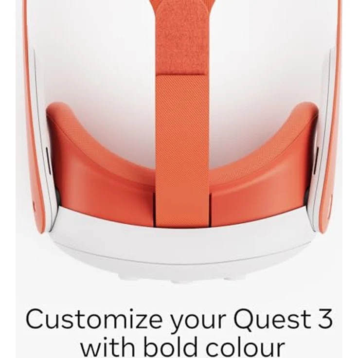 Meta Quest 3 Colored Facial Interface & Strap Virtual-Reality-Brille, Blood Orange Variant – Bild 3