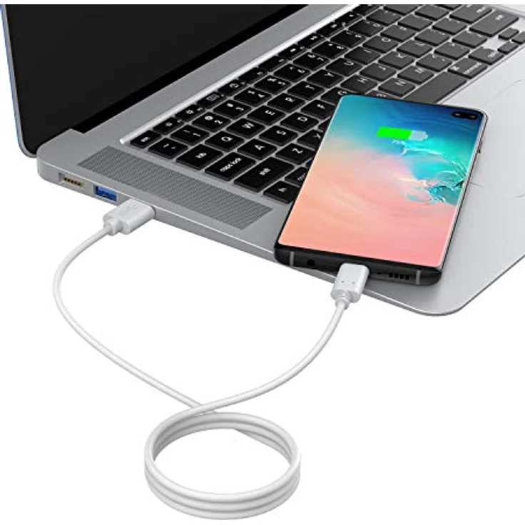 Slabo Ladekabel USB Typ C, geeignet für Apple iPad Pro 11 (2018) (3. Gen.)/Pro 11 (2020) (2. Gen.)/Pro 12,9 (2018) (3. Gen.)/Pro 12,9 (2020) (4. Gen.), Datenkabel, Verbindungskabel, Sync-Kabel, weiß – Bild 6
