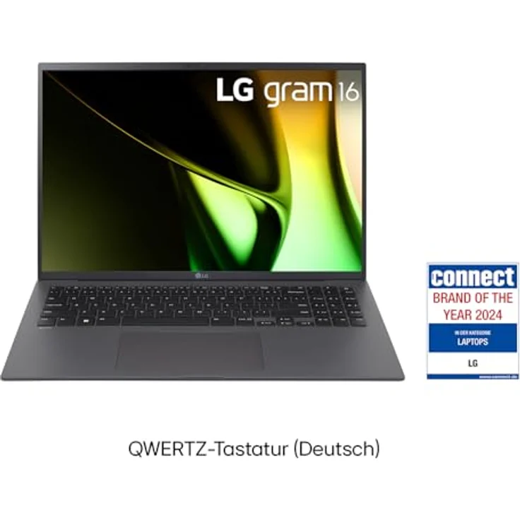 LG Gram 16 2024 16Z90S-G.AA79G - Intel Core Ultra7 Laptop (16GB RAM, 1TB Dual SSD, 24h Akkulaufzeit, Grau) – Bild 2