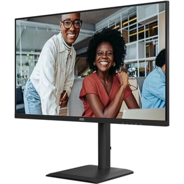 AOC Q32E4U, 31,5 Zoll WQHD-Monitor mit 100 Hz, IPS-Panel, 4 ms GtG, Adaptive Sync, HDR, Höhenverstellung, Lautsprechern, Schwarz – Bild 3