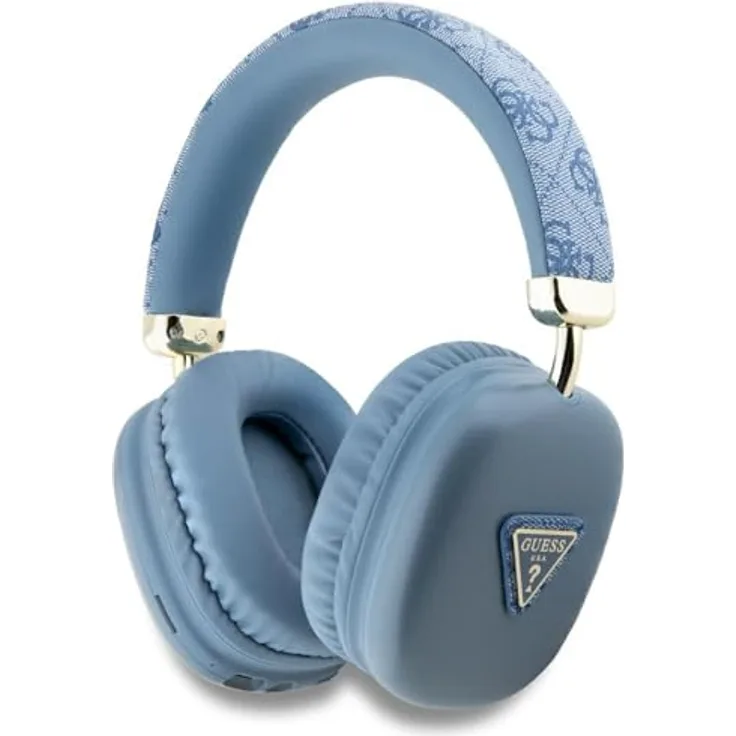 CG Mobile Guess Bluetooth 5.3 On-Ear-Kopfhörer mit IPX4 Schutz, bis zu 32 Stunden Akkulaufzeit, blau