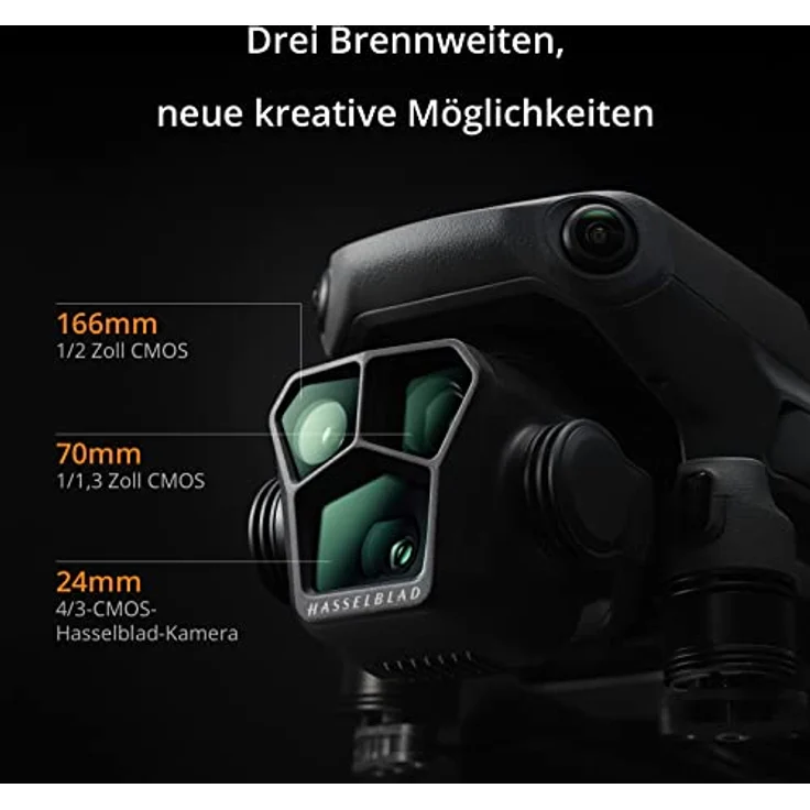 DJI Mavic 3 Pro Fly More Combo mit DJI RC Pro (leuchtstarker Bildschirm), 4/3 CMOS Hasselblad-Kamera, drei Intelligent Flight Batteries, Ladestation, ND-Filterset und mehr, Kameradrohne für Erwachsene – Bild 2