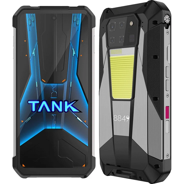 8849 Tank 2 Pro Outdoor Handy Ohne Vertrag, 23800mAh Android 14 Robustes Smartphone mit Projektor, 16GB+256GB, 6,79" Dual SIM 4G Rugged Smartphone, 1TB Erweiterbar/OTG/GPS in Schwarz – Bild 1