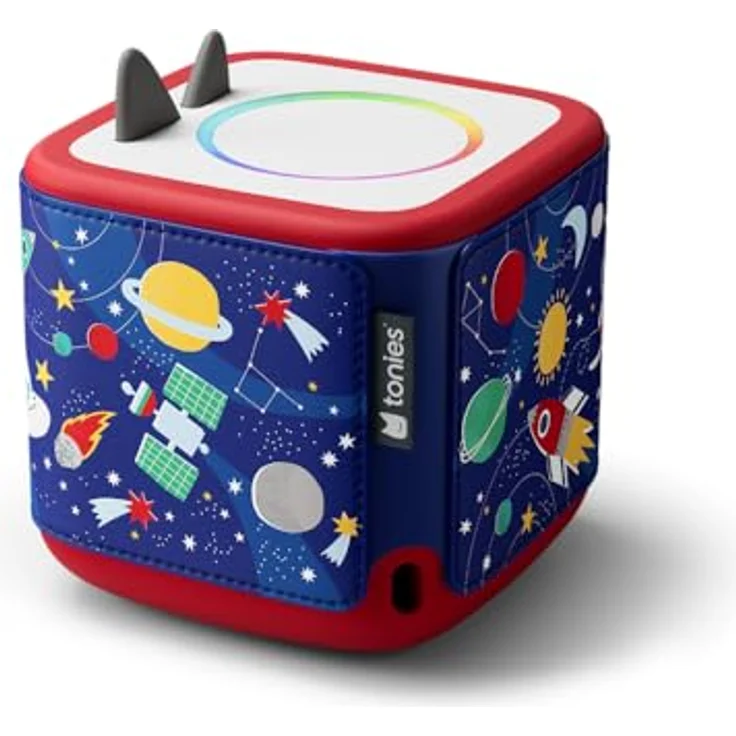 Tonies® Toniebox 2 Hülle Weltraum, soundfreundliches Design mit bunten Ziernähte für Kinder ab 1 Jahr – Bild 4