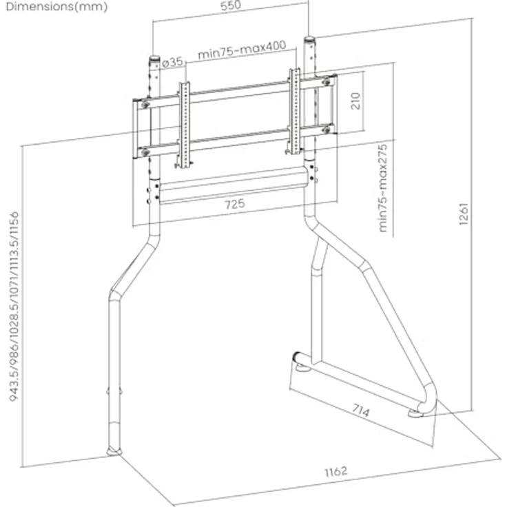 OPLite Monitor-Halterung R8, Ergonomischer Single Monitor Stand aus stabilem Stahl, schwarz – Bild 9