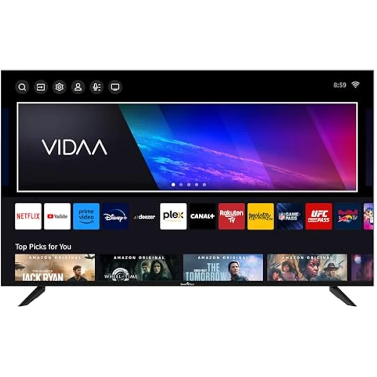 Smart Tech QLED Fernseher 55QV02K, 55 Zoll 4K UHD Smart TV mit HDR, Bluetooth, Triple-Tuner und VIDAA – Bild 2