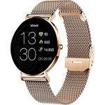 XCOAST Damen Smartwatch SIONA 2, iOS & Android, Rosegold (hell), AMOLED Display, 6,9mm flach, Fitnesstracker Damen, Blutsauerstoff, Herzfrequenz, Blutdruck, wasserfest