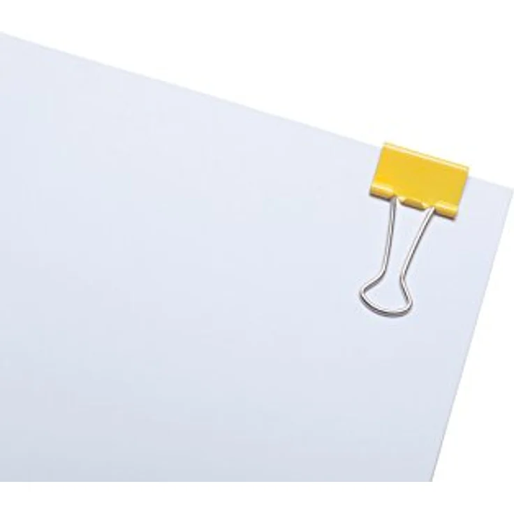 MAUL original Mauly Klemmer (12 Stück) 19 mm | Papier bis zu 70 Blatt klemmen | vielseitig einsetzbar in Büro, Küche und Haushalt | Gelb - Preisvergleich – Bild 5
