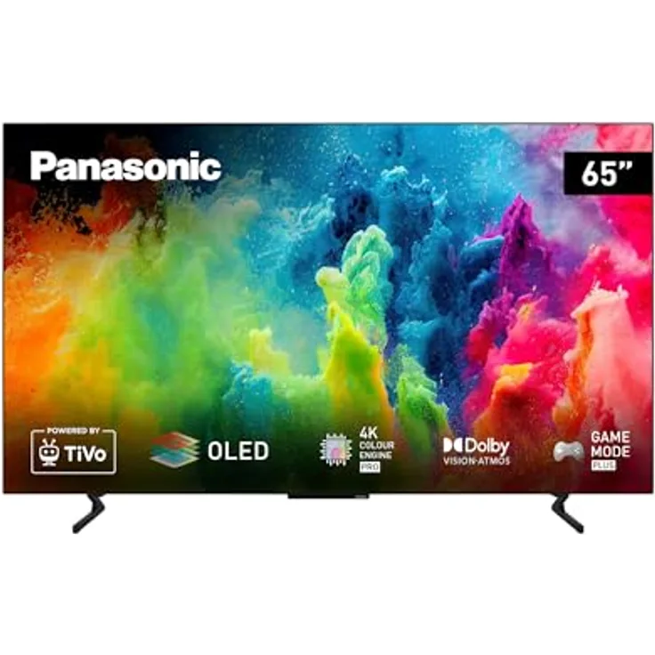 Panasonic TB-65Z60AEG, 65 Zoll 4K Ultra HD OLED Smart-TV, Dolby Vision & Atmos, Game Mode Plus, TiVo, Alexa & Google Support, Bluetooth, Schwarz