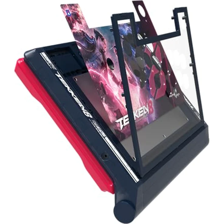 HORI Fighting Stick Alpha - Tekken 8, Gaming Controller für PS4, PS5 und PC mit individuell anpassbarem Gehäuse, Mehrfarbig – Bild 4