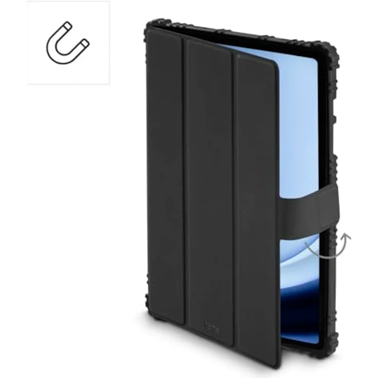 Hama Tablet-Case Protection für Samsung Galaxy Tab A11+ / A9+, 11.0 Zoll, mit Stiftfach und Shock-Protection, Schwarz – Bild 4