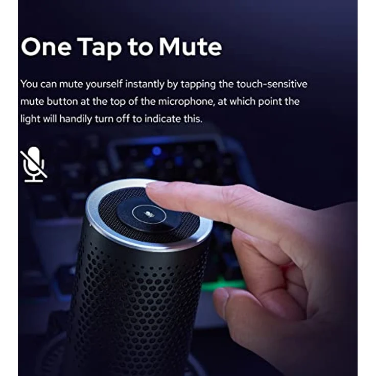 Godox EM68X Desktop-USB-Mikrofon mit RGB-Atmosphärenlicht 4 Aufnahmemuster APP Smart Control Mute Echtzeitüberwachung USB Plug-and-Play mit Stoßdämpferhalterung für Gaming, Streaming, Podcast – Bild 5