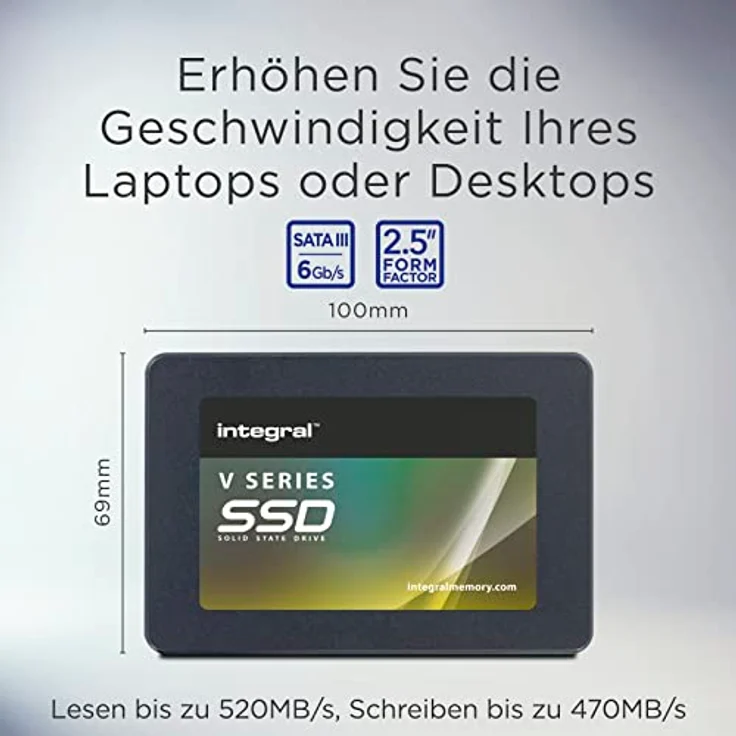 Integral V Series 2 4TB SSD SATA III 2.5 Internal SSD, bis zu 550MB/S Lesen 480MB/S Schreiben – Bild 3