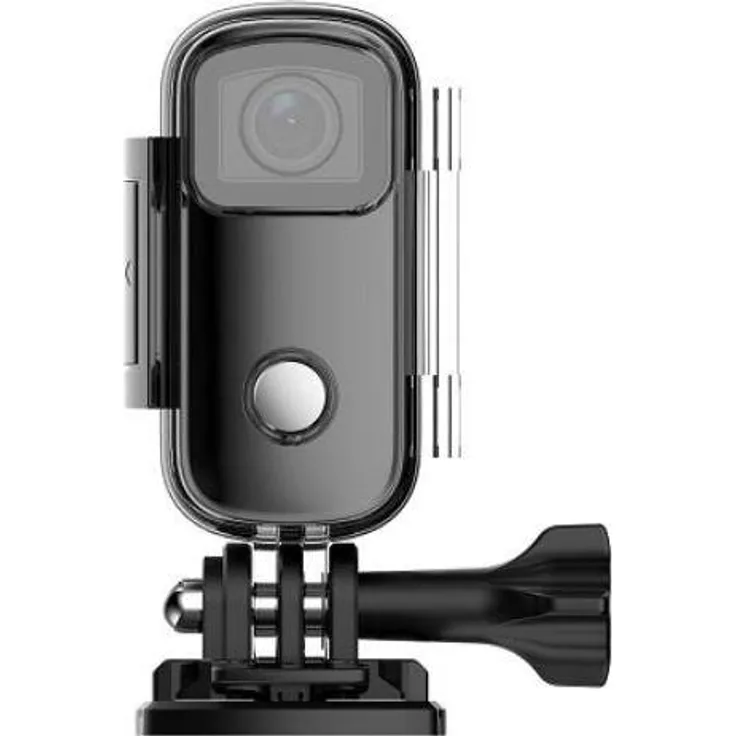 Sjcam C100, Action Cam mit 30m Wasserdichtigkeit, Full HD 1080p, WLAN und 200 Minuten Akkulaufzeit, Schwarz